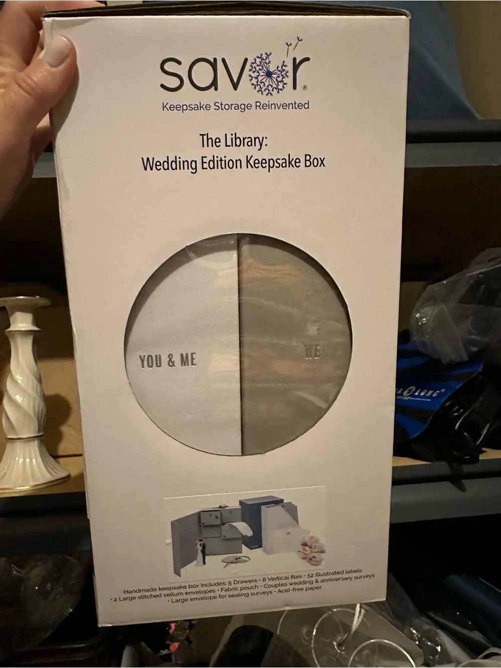 Savor Wedding Keepsake Box brand new never opened